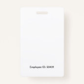 女性の牧師カスタム バッジ (裏面)