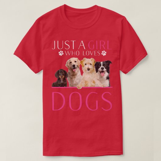 女性の犬のトレーニング恋人だけ女の子Lo Tシャツ (デザイン正面)