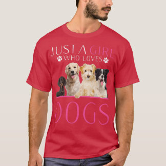 女性の犬のトレーニング恋人だけ女の子Lo Tシャツ
