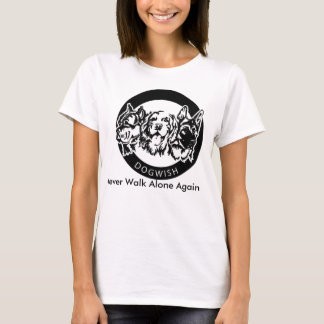 女性の犬の願いのTシャツ Tシャツ