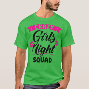 女性の狂った女子会スクワッドパーティーレディース花嫁1 Tシャツ