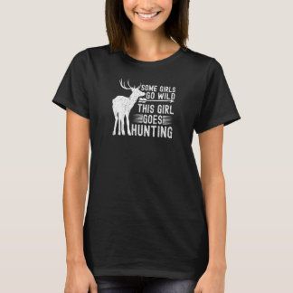 女性の狩猟シーズン この娘は鹿狩りに行きます Tシャツ