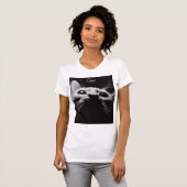 女性の猫与えシャツ Tシャツ (正面フル)