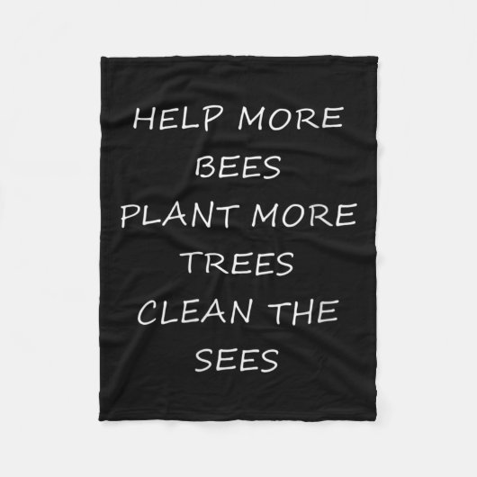 女性の環境保護救済-  The フリースブランケット (正面)