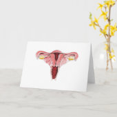 女性の生殖グリーティングカード カード (黄色い花)