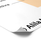 女性の生殖系のラベル図。 ポスター (角)