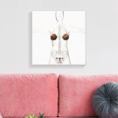 女性の生殖系の3次元像 キャンバスプリント (インサイチュ (リビング))