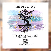 **女性の生活のツリーヨガ瞑想霊気 ウィンドウサイン (シート2)