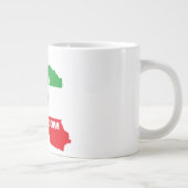 女性の生活の自由がイランの女性をサポート ジャンボコーヒーマグカップ (右)