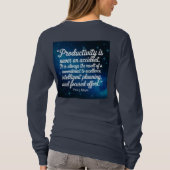 女性の生産性引用文Paul Meyer T-Shirt Tシャツ (裏面)