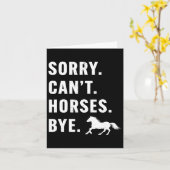 女性の申し訳ない馬バイウマおもしろいーズHorseck カード (黄色い花)