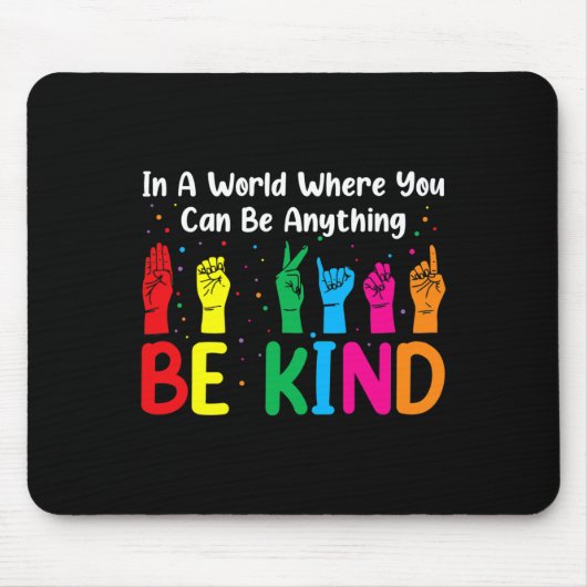 女性の男性として親切である マウスパッド (正面)