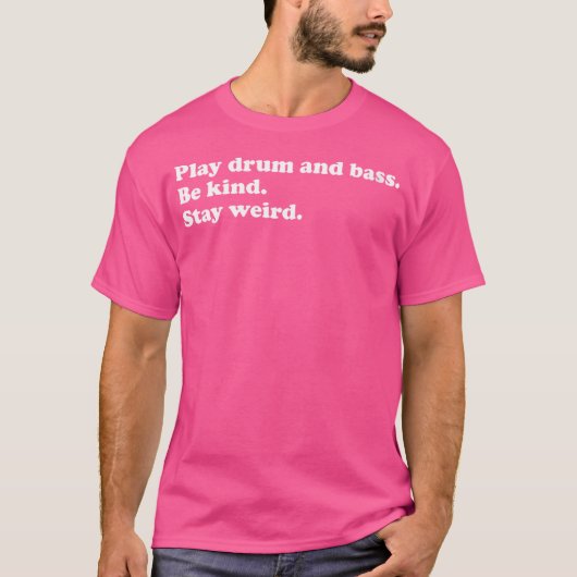 女性の男性の女性10代の男の子または女のおもしろい子ドラムAn Tシャツ (正面)