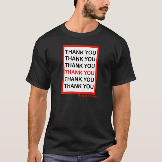 女性の男性は素敵な日のイベントを持って感謝カッコいい Tシャツ (正面)