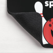 女性の男性または子供のためのおもしろいボーリング マウスパッド (コーナー)