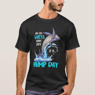 女性の男性アパレル動物humday whale 1 tシャツ