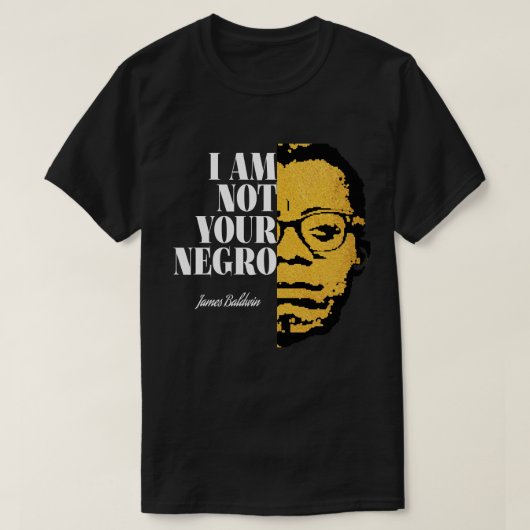 女性の男性ジェームス素晴らし・ボールドウィン Tシャツ (デザイン正面)