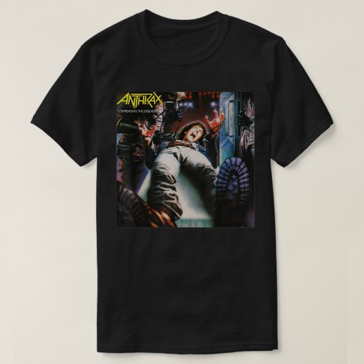 女性の病気を広めている男性 Tシャツ (デザイン正面)