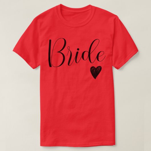 女性の白い花嫁 婚約者 結婚式 ブライダル バチェロレッテ Tシャツ (デザイン正面)