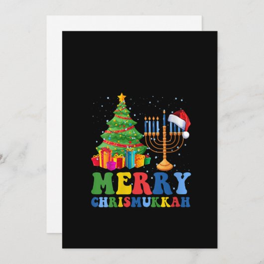 女性の皆さん、楽しいクリスムカ2022！ハッピーハヌカ、クリス シーズンカード (正面/裏面)