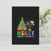 女性の皆さん、楽しいクリスムカ2022！ハッピーハヌカ、クリス シーズンカード (スタンド正面)