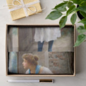 女性の盗聴(Eugene de Blaas) 薄葉紙 (ギフト)