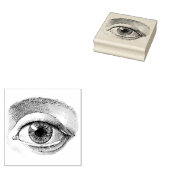 女性の目の離れヴィンテージラバーアートスタンプ ラバースタンプ (押印)