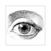 女性の目の離れヴィンテージラバーアートスタンプ ラバースタンプ (インプリント)