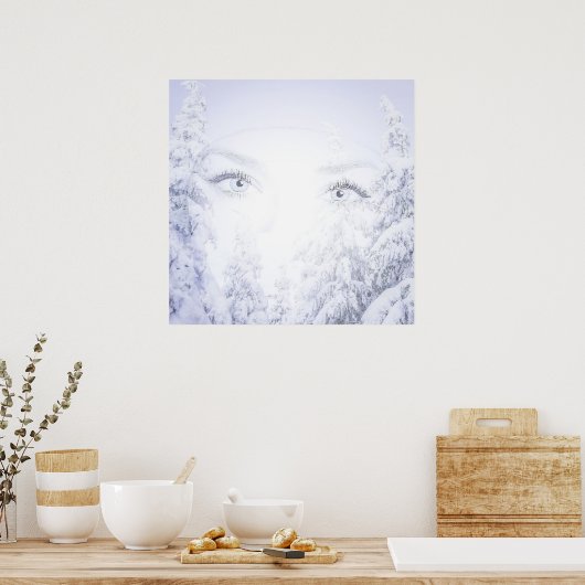 女性の目 ポスター (キッチン)