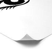 女性の目 ポスター (角)