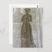 女性の真鍮の人形 ポストカード (正面/裏面)