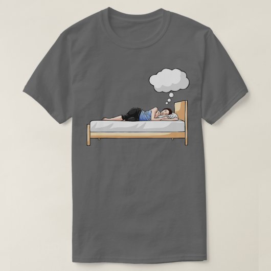 女性の眠る夢のバブル夢の夢の眠り Tシャツ (デザイン正面)