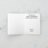 女性の眼科医のサンキューカード カード (内部)