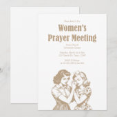 女性の祈りの会 教会イベント招待 招待状 (正面/裏面)