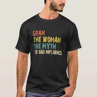 女性の神話の悪い影響のヴィンテージを強打 Tシャツ