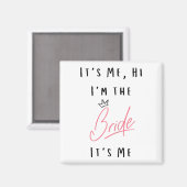 女性の私です こんにちは 私が花嫁です - バチェロレッテパーティー マグネット (正面/裏面)