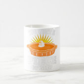 女性の私のかぼちゃのパイ感謝祭 コーヒーマグカップ (中央)