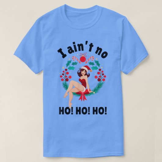 女性の私もホー ホー ホーじゃない 私もホー ホー ホーじゃない Tシャツ (デザイン正面)