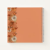 女性の秋の花サプライズ50誕生日 ノートブック (裏面)