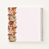 女性の秋の花サプライズ50誕生日 ノートブック (裏面)