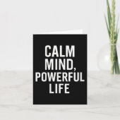 女性の穏やかな心、強力な生活。ストイック引用文V-nec カード (正面)