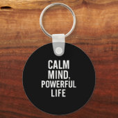 女性の穏やかな心、強力な生活。ストイック引用文V-nec キーホルダー (正面)