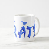 女性の空手 コーヒーマグカップ (正面右)