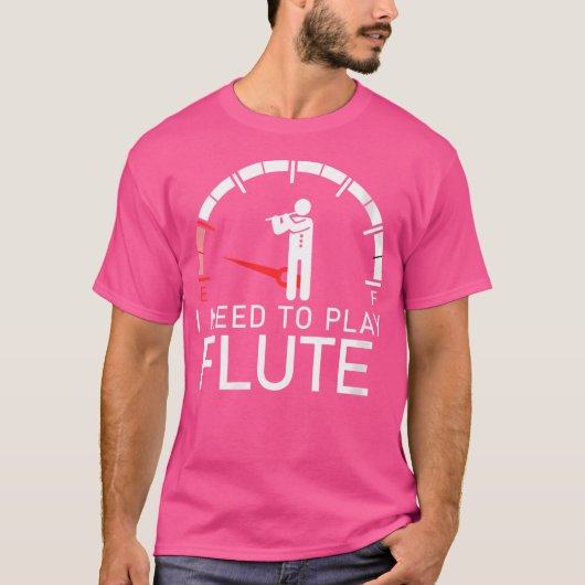 女性の空Iはフルートの遊Tシャツロする必要がある Tシャツ (正面)