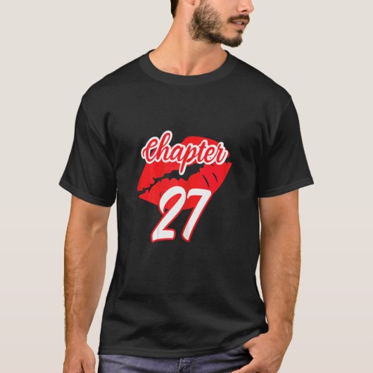 女性の第27章唇と女性の誕生日199 Tシャツ (正面)