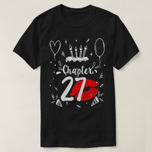 女性の第27章 唇の誕生日 1995年の楽しい記憶 Tシャツ (デザイン正面)