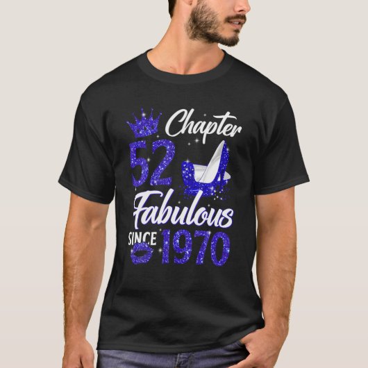 女性の第52章1970年から素晴らしい52番目の誕生日 Tシャツ (正面)