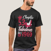 女性の第53章1969年53番目の誕生日から素晴らしい Tシャツ (正面)