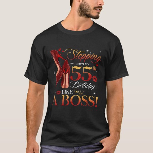 女性の第55章1968年55番目の誕生日から素晴らしい Tシャツ (正面)