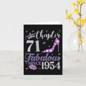 女性の第71章1954年71番目の誕生日から素晴らしい カード (黄色い花)